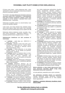 Deklaracija eismo įvykio 2025